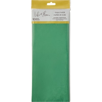 Life at Home Tissue Paper Sheets 10 Pack - Green 1 ea, $2.00/1ea