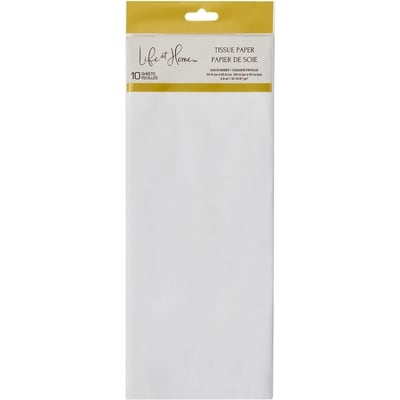 Life at Home Tissue Paper Sheets 10 Pack - White 1 ea, $2.00/1ea