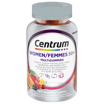 Centrum Vitamins, Women 50+ Multivitamin & Multimineral Supplement, Mixed Berry Flavours 120 ea, $0.15/1ea