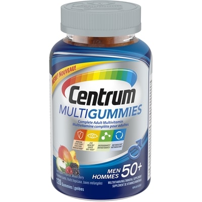 Centrum Vitamins, Men 50+ Multivitamin & Multimineral Supplement, Mixed Berry Flavours 120 ea, $0.19/1ea