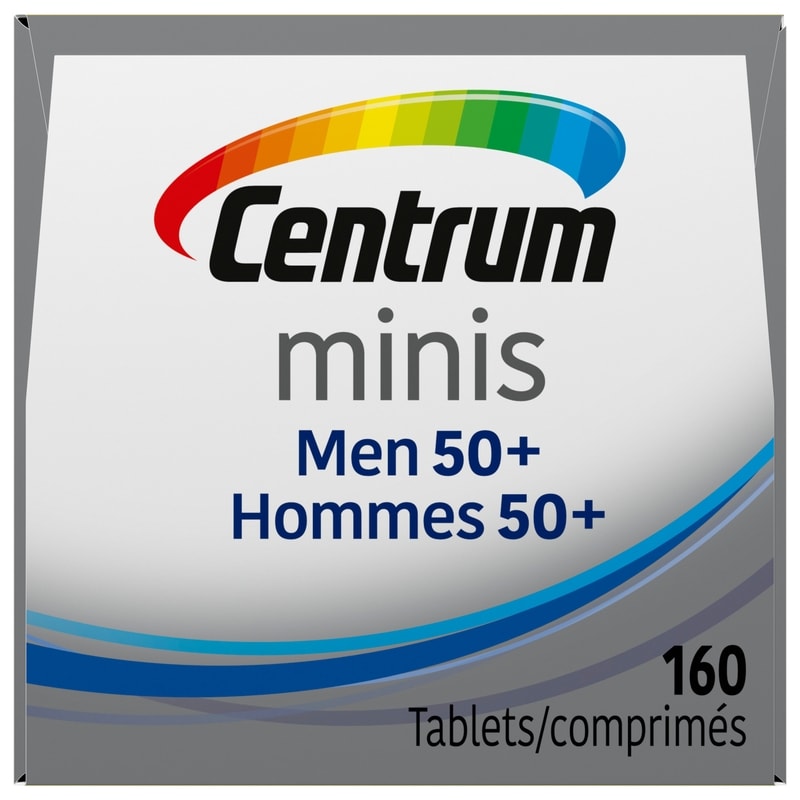Minis Men 50+ Multivitamin And Multimineral Supplement, Mini Tablets, 160 Count