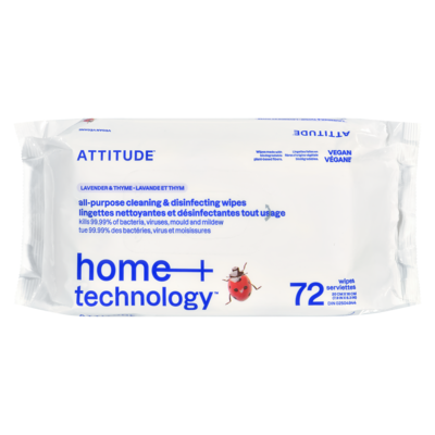 Attitude ATTI LINGETTES NETT DESINFECT 72 ea, 0,08 $/1ch