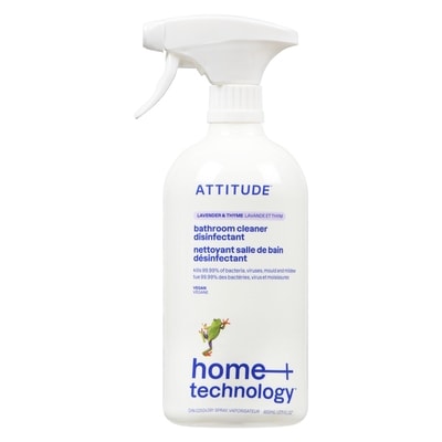 Attitude Bathroom Cleaner Disinfectant 99.99% Spray Lavender & Thyme 800 ml, $0.72/100ml
