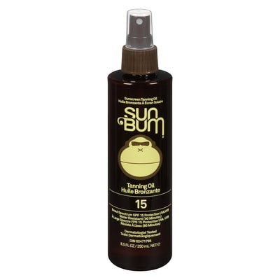 Sun Bum 15 Huile Bronzante À Écran Solaire 250 ml, 9,00 $/100ml