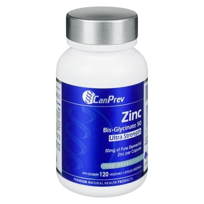CanPrev Zinc Bis-Glycinate 50 Ultra Strength 120 ea, $0.17/1ea