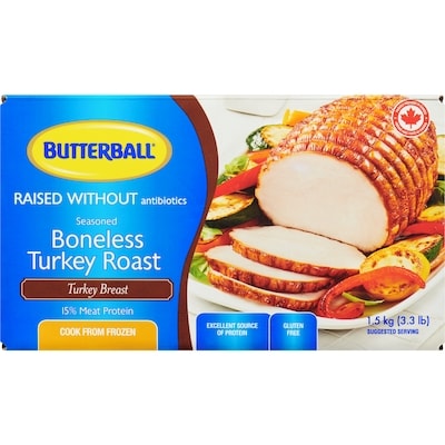 Butterball Boneless Turkey Breast Roast, Frozen  1.5 kg, $1.67/100g