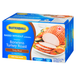Butterball Boneless Turkey Breast Roast, Frozen  1.5 kg, $1.67/100g