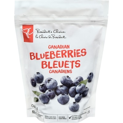 President's Choice Blueberries Cultivated 600 g, $0.67/100g