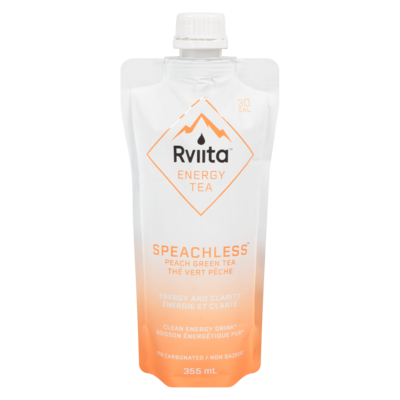 Rviita Clean Energy Drink Speachless Peach Green Tea 355 ml, $1.41/100ml