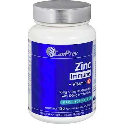CanPrev Zinc Immune Vitamin C 120 Vegetable Capsules 120 ea, $0.22/1ea