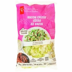 President's Choice Bacon Caesar Chopped Salad Kit 326 g, $2.14/100g