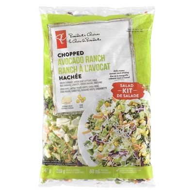 President's Choice Avocado Ranch Chopped Salad Kit 347 g, $1.87/100g