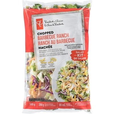 President's Choice Barbecue Ranch Chopped Salad Kit 369 g, $1.76/100g