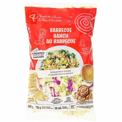 President's Choice Barbecue Ranch Chopped Salad Kit 369 g, $1.89/100g
