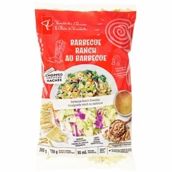 le Choix du Président Kit de salade hachée ranch au barbecue 369 g, 1,56 $/100g
