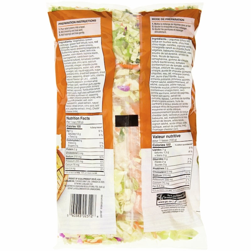 Chipotle Ranch Chopped Salad Kit