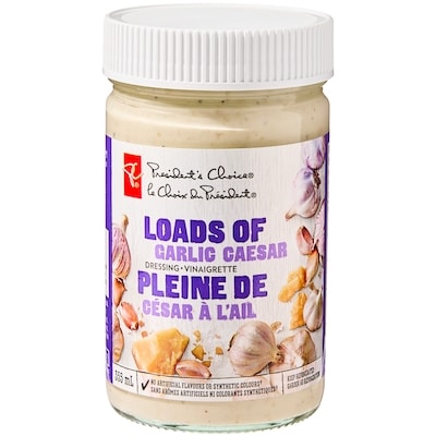 le Choix du Président Vinaigrette Pleine de César à l'ail 355 ml, 1,55 $/100ml