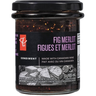 PC Collection noire de Condiment figues et merlot 185 ml, 2,70 $/100ml