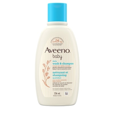 Aveeno Baby Nettoyant et shampoing quotidien 236 ml, 4,02 $/100ml