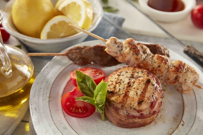 Chicken Breast Medallions Bacon Wrapped