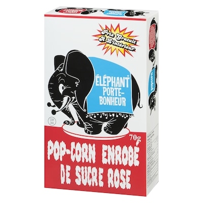 Pop-corn enrobé de sucre rose