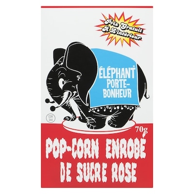 Pop-corn enrobé de sucre rose
