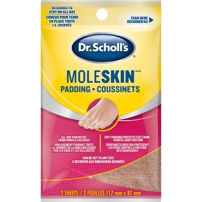 Dr Scholls Moleskin Plus Padding 2 ea, $3.40/1ea