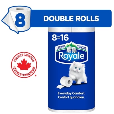 Royale Original Toilet Paper, 8 Equal 16 Rolls, 242 Bathroom Tissues per roll 242 ea, $0.02/1ea