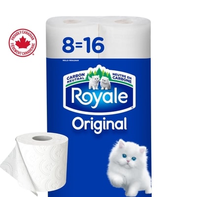 Royale Original papier hygiénique, 30 équivalant à 60 rouleaux, 242 feuilles / roul 242 ea, 0,02 $/1ch