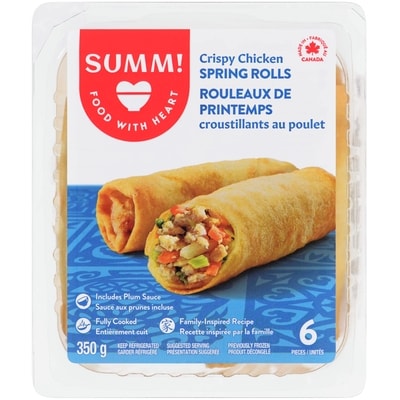 Sum-m Crispy Chicken Spring Rolls 350 g, $1.71/100g
