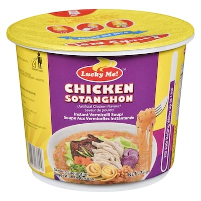 Lucky Me! Instant Vermicelli Soup Chicken Sotanghon 28 g, $5.32/100g