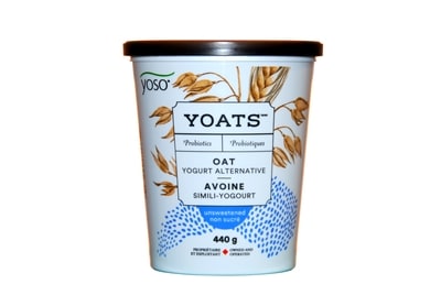 Yoso Avoine Non Sucré Simili-Yogourt 440 g, 1,36 $/100g