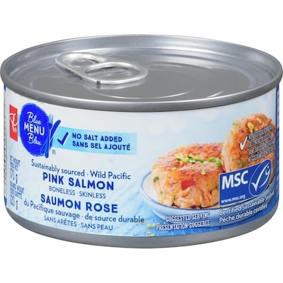 President's Choice Wild Pacific Pink Salmon, Sustainably Sourced  170 g, $2.64/100g