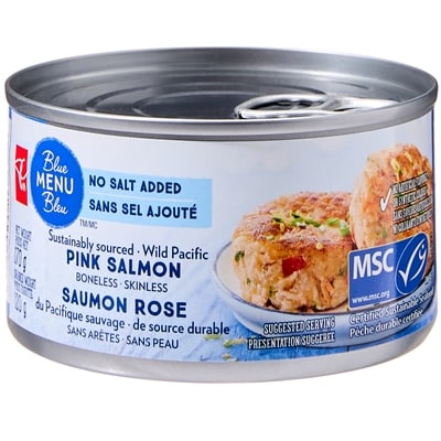 le Choix du Président Saumon rose sauvage de source durable, sans arêtes et sans peau 170 g, 2,82 $/100g