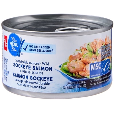 President's Choice Salmon Sockeye 170 g, $3.52/100g