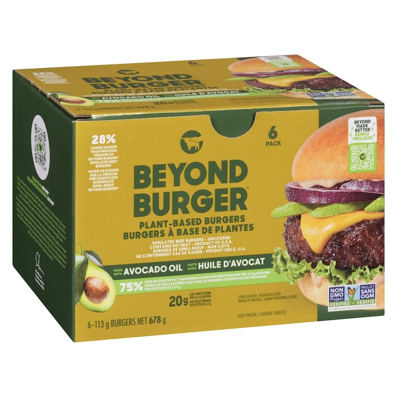 Plant-Based Burger 6ct made with Avocado Oil