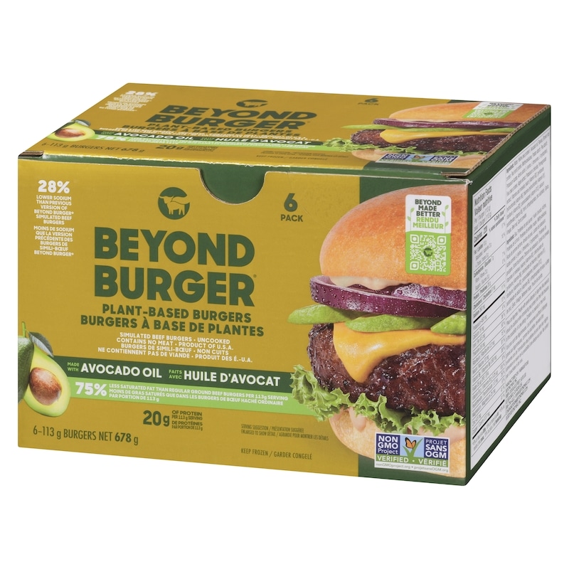 Plant-Based Burger 6ct made with Avocado Oil