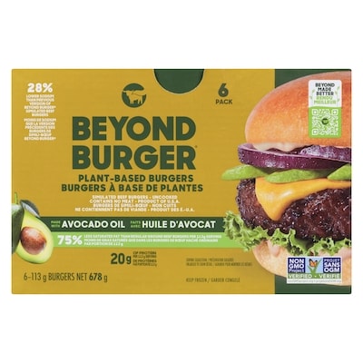 Plant-Based Burger 6ct made with Avocado Oil