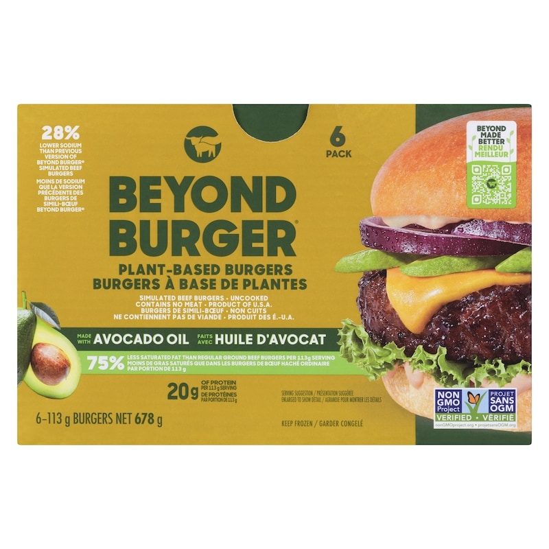 Plant-Based Burger 6ct made with Avocado Oil