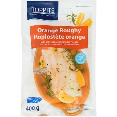 Toppits Orange Roughy 400 g, $4.50/100g