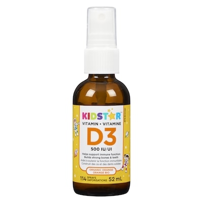 500 Iu Organic Orange Vitamin D3