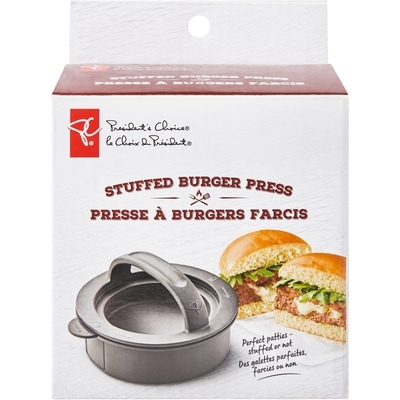 President's Choice Stuffed Burger Press 1 ea, $10.00/1ea