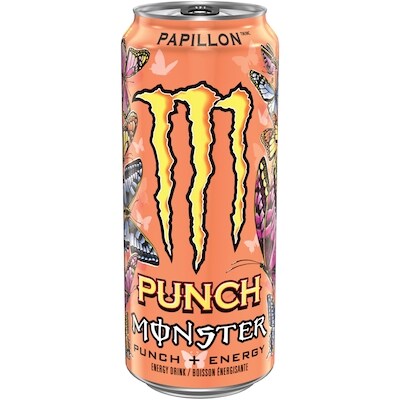 Monster Energy Punch Papillon 473 ml, 0,91 $/100ml