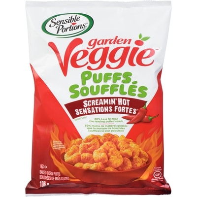 Sensible Portions Garden Veggie Puffs Screamin' Hot 106 g, $4.71/100g