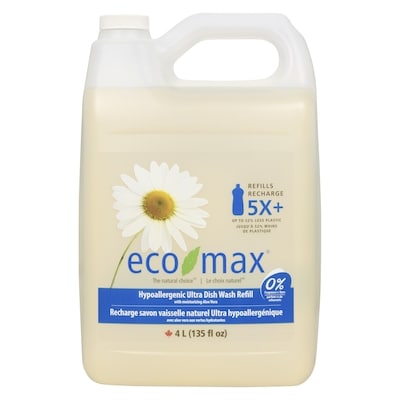 Eco-Max Hypoallergenic Ultra Dish Wash 4 l, $0.42/100ml