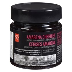 PC Collection noire Ceries Amarena cerises sures confites das du sirop aromatisé 225 ml, 3,56 $/100ml