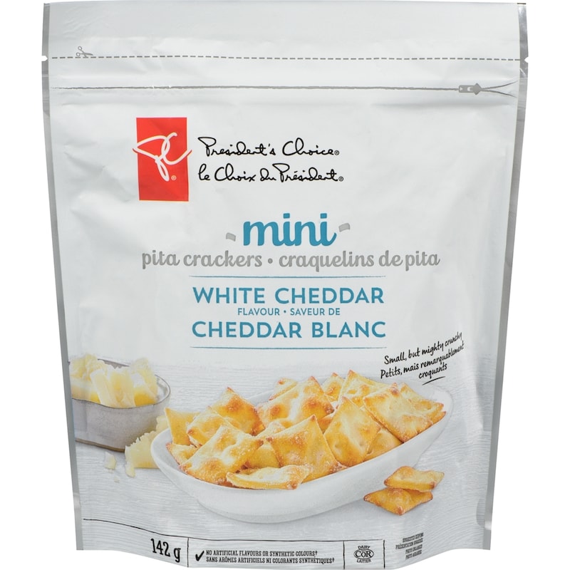 Mini Pita Crackers, White Cheddar Flavour