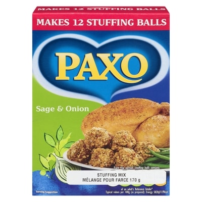 Paxo Sage & Onion Stuffing Mix 170 g, $4.70/100g