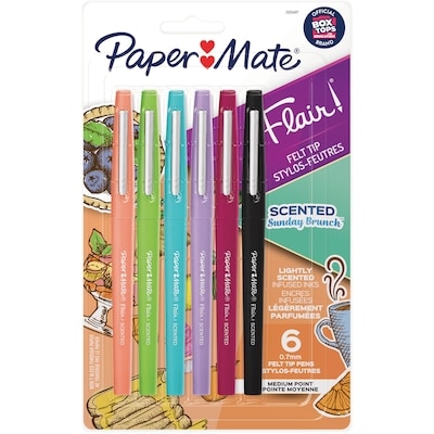 PaperMate PMAT FLAIR PARFUME ASST 6PK 6x1.0 ea, 1,75 $/1ch