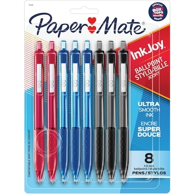 PaperMate PM INKJOY 300RT 1.0 8CD B-ASST 8x1.0 ea, 0,88 $/1ch